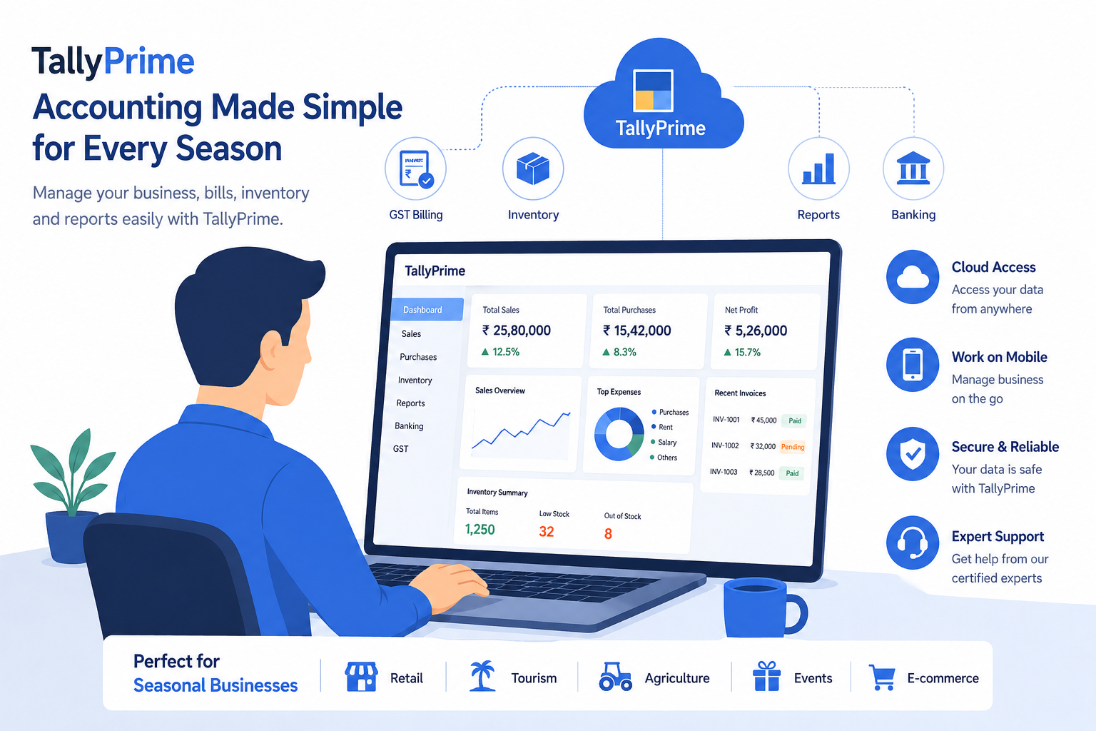 TallyPrime Pricing for Seasonal Businesses