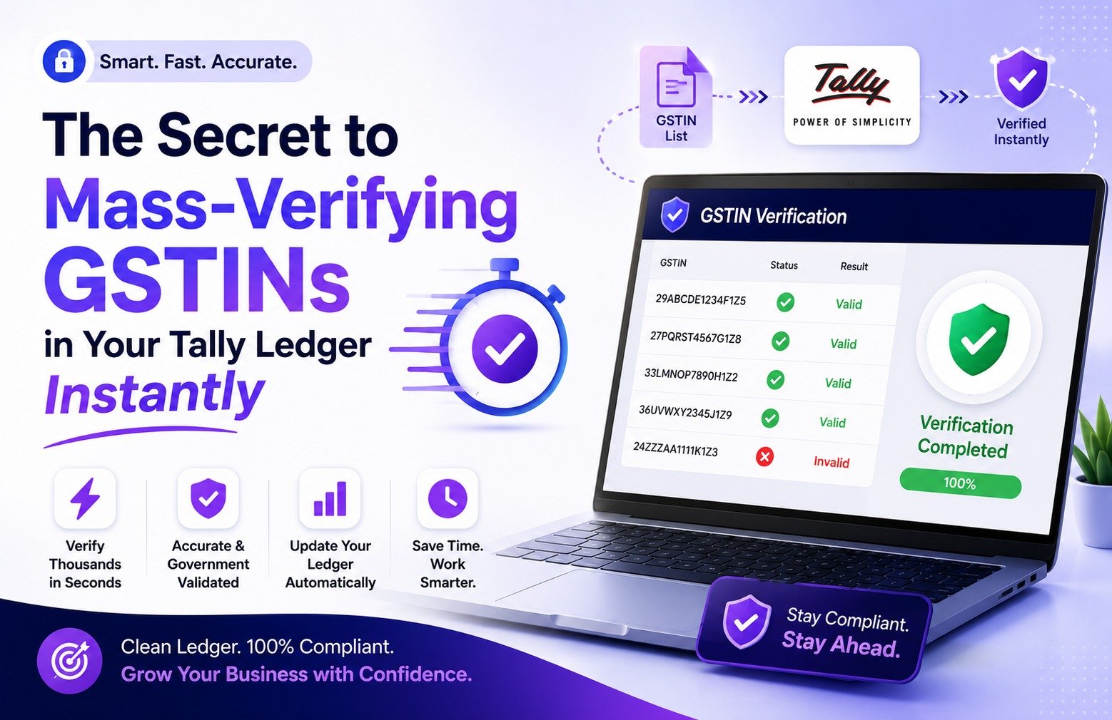 Mass-Verifying GSTINs in TallyPrime Ledger