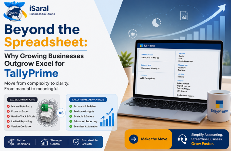 Growing Businesses OutGrow Excel For Tally Prime